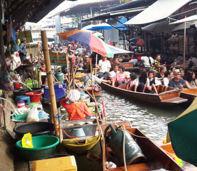 Floating Market & Crocodile